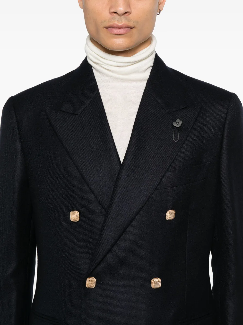 Lardini Blazer met dubbele rij knopen Blauw