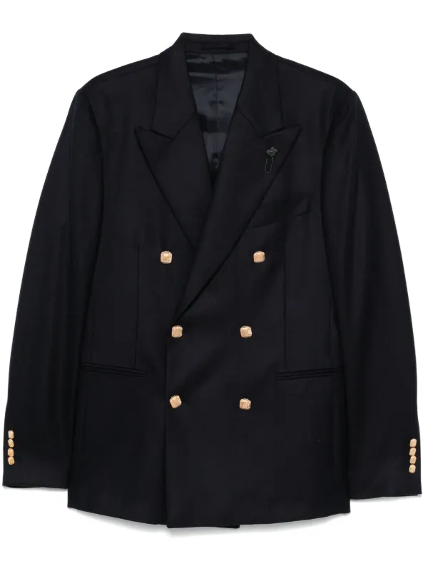 Lardini ダブルジャケット | ブルー | FARFETCH JP