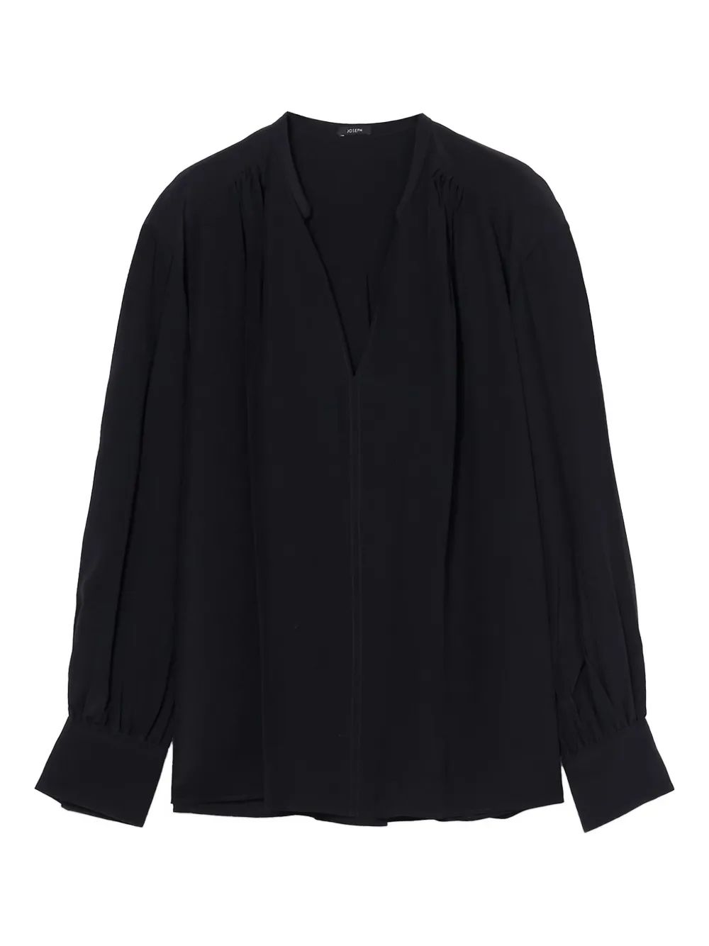 JOSEPH V-neck balloon-sleeve blouse | Black | Image 1