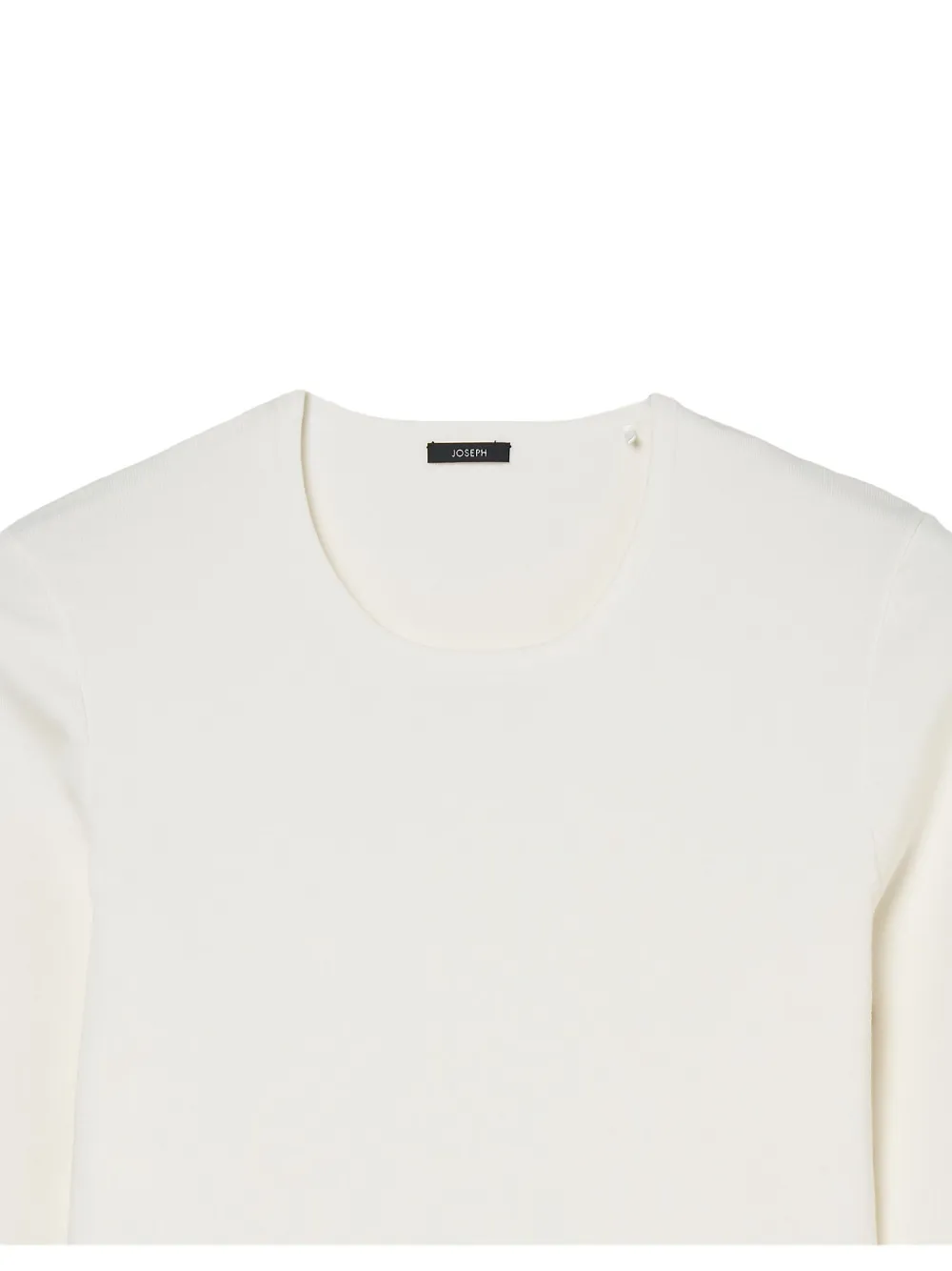 Joseph Long-sleeve Ribbed Sweater In Neutral