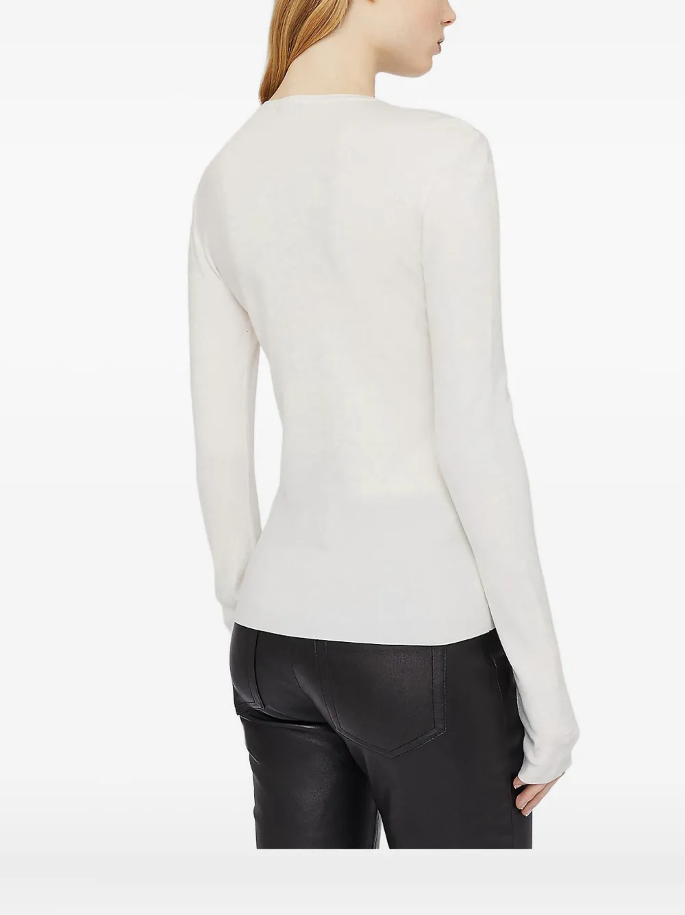 Joseph Long-sleeve Ribbed Sweater In Neutral