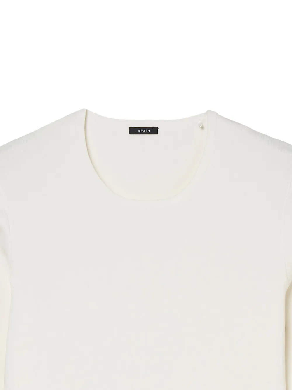 JOSEPH Geribbelde trui met lange mouwen Wit