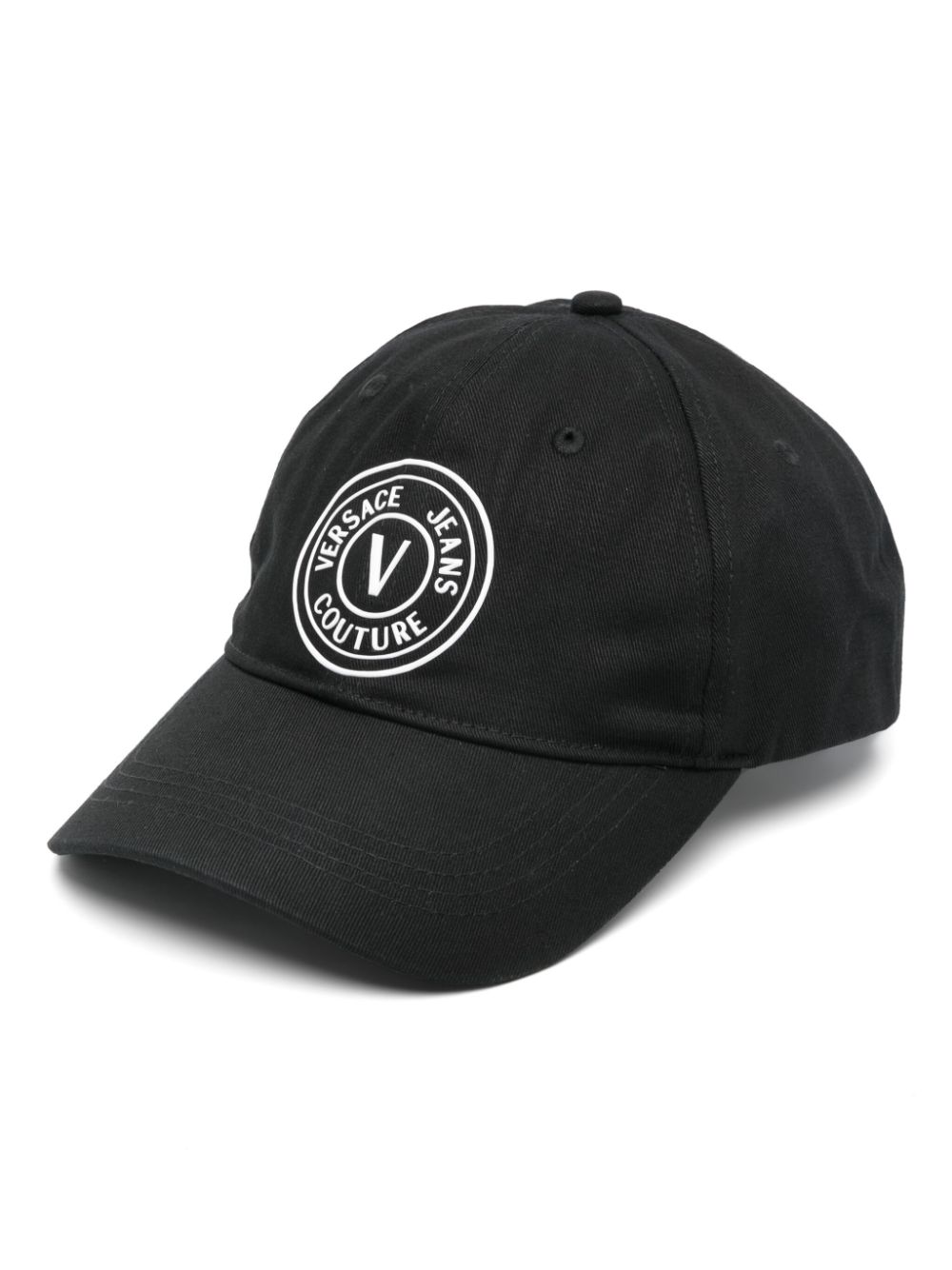 Versace Jeans Couture rubberised-logo baseball cap - Nero