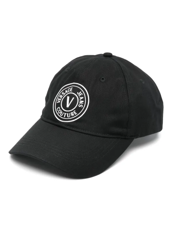 Versace Jeans Couture rubberised logo Baseball Cap Black FARFETCH PH