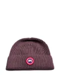Canada Goose wool beanie hat - Purple