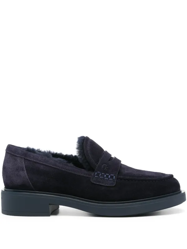 Gianvito Rossi Harris Loafers in Blue
