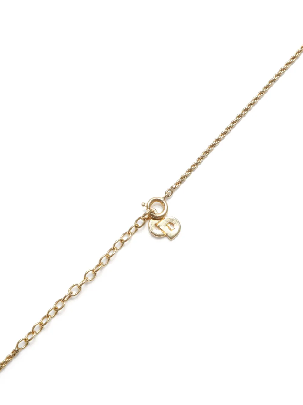 Pre-owned Dior Cd-pendant Necklace In Gold