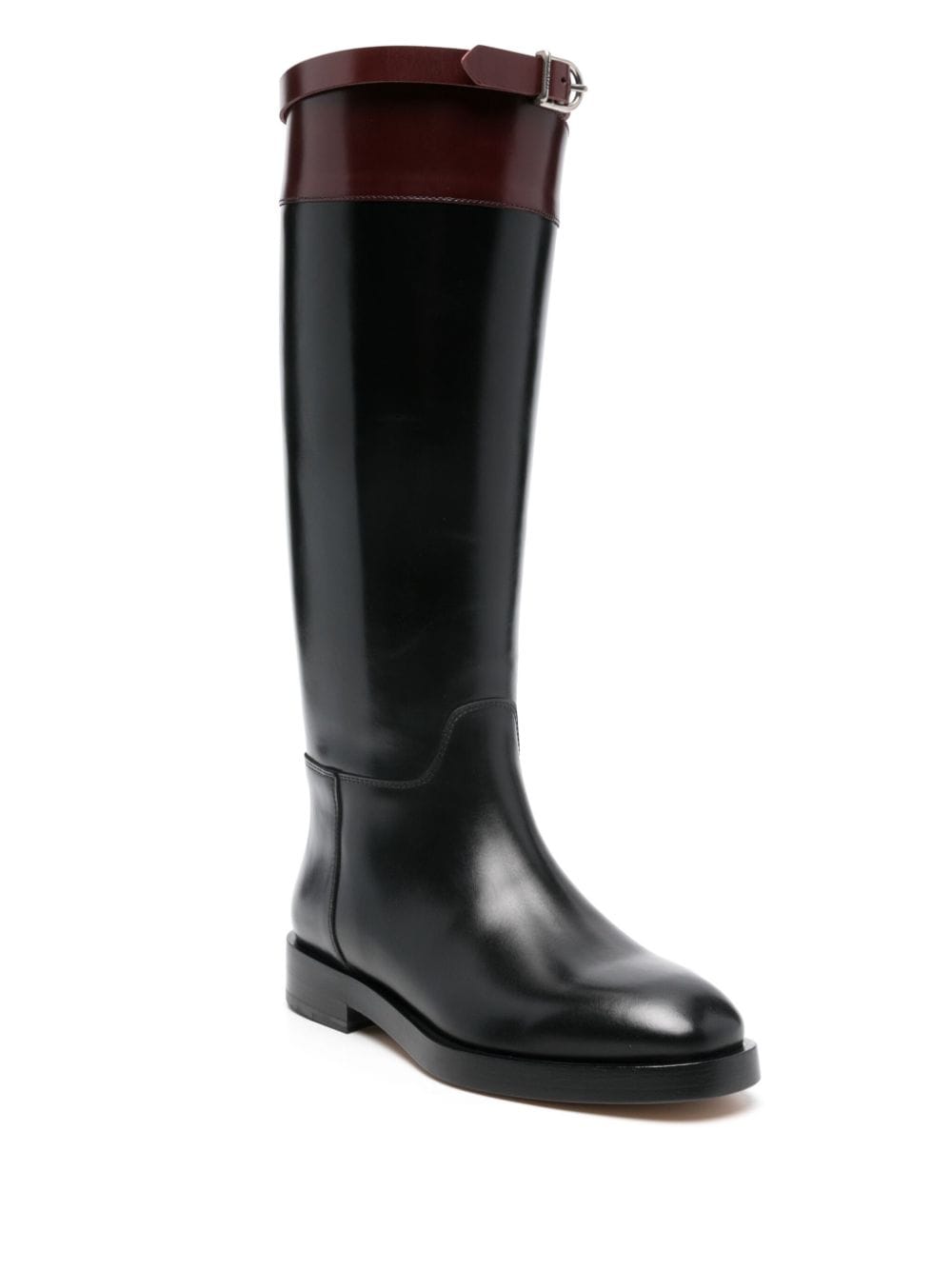 Shop Durazzi Milano Leather Boots In Black