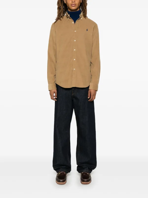 Polo RalphLauren｜ (710886136008) POLO RALPH LAUREN - Men Long-Sleeve Garment-Dyed Oxford