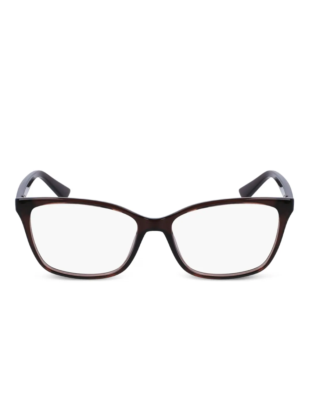 Calvin Klein rectangle-frame glasses | Brown | Image 1