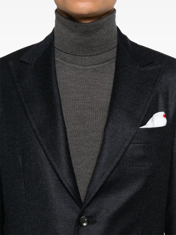 Kiton チェッカースーツ | ブルー | FARFETCH JP