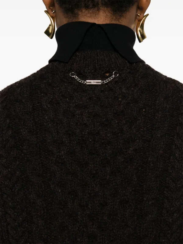 FENDI Wool Midi Dress Purple FARFETCH IE