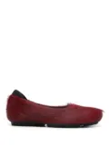 Eckhaus Latta leather ballerina shoes - Red