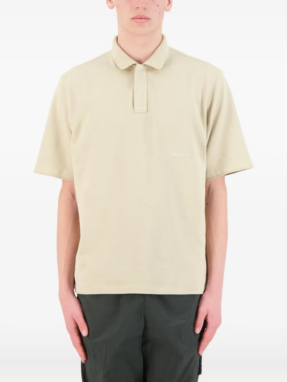 Stone Island Ghost short-sleeve polo shirt | Brown | Image 1