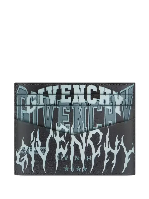 Givenchy flame-print logo card holder