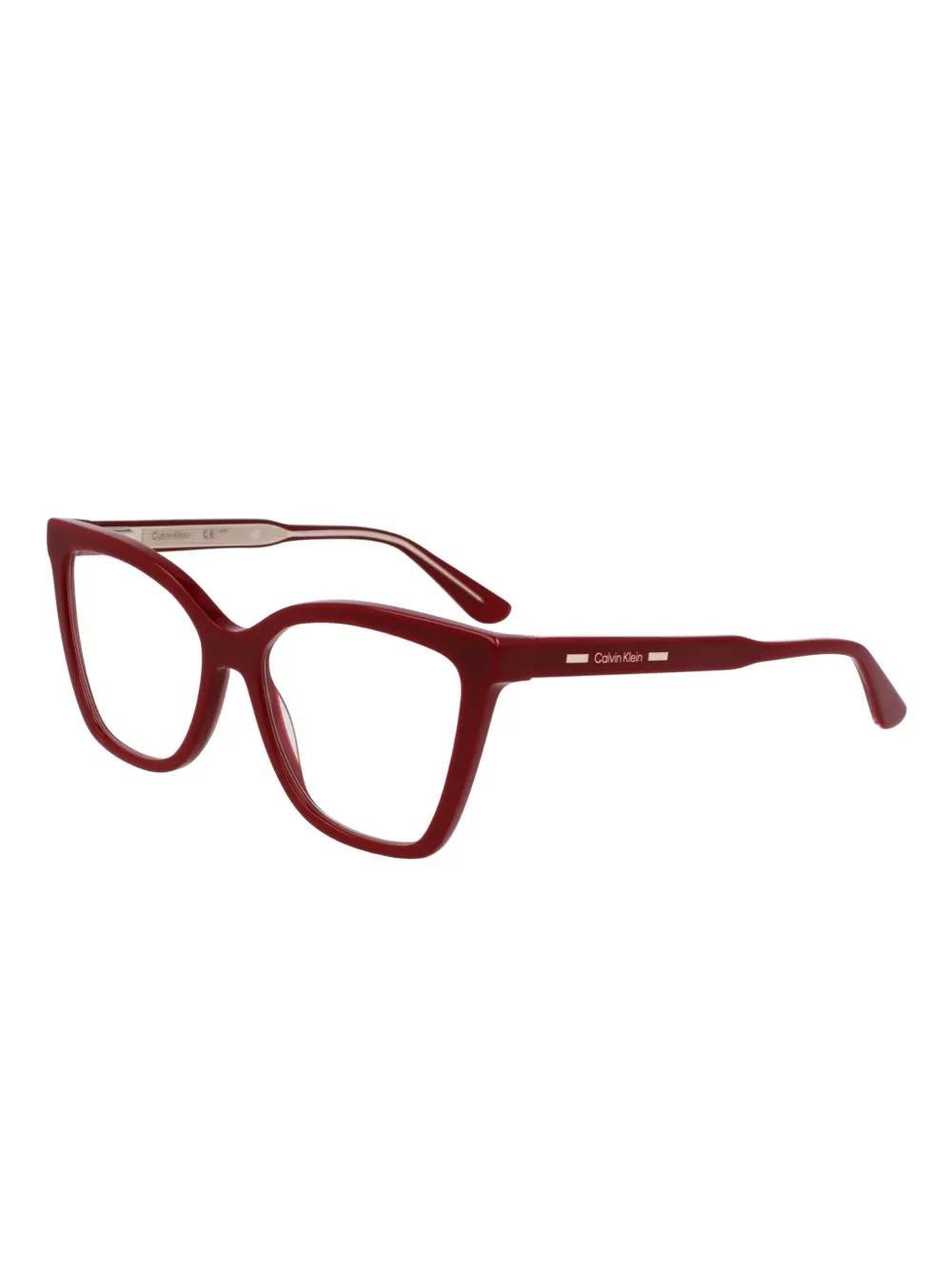 Calvin Klein Bril met cat-eye montuur Rood