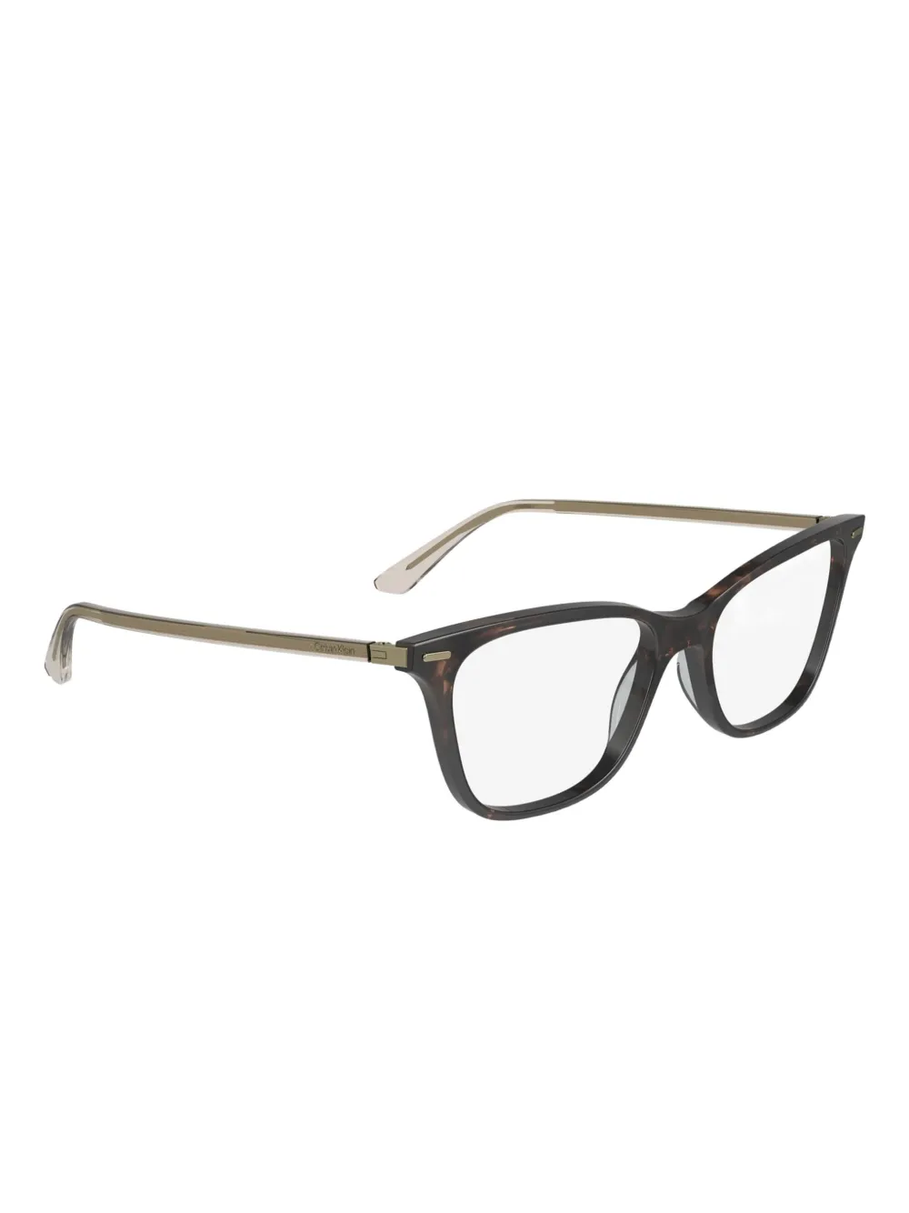 Calvin Klein tortoiseshell square-frame glasses | Image 2