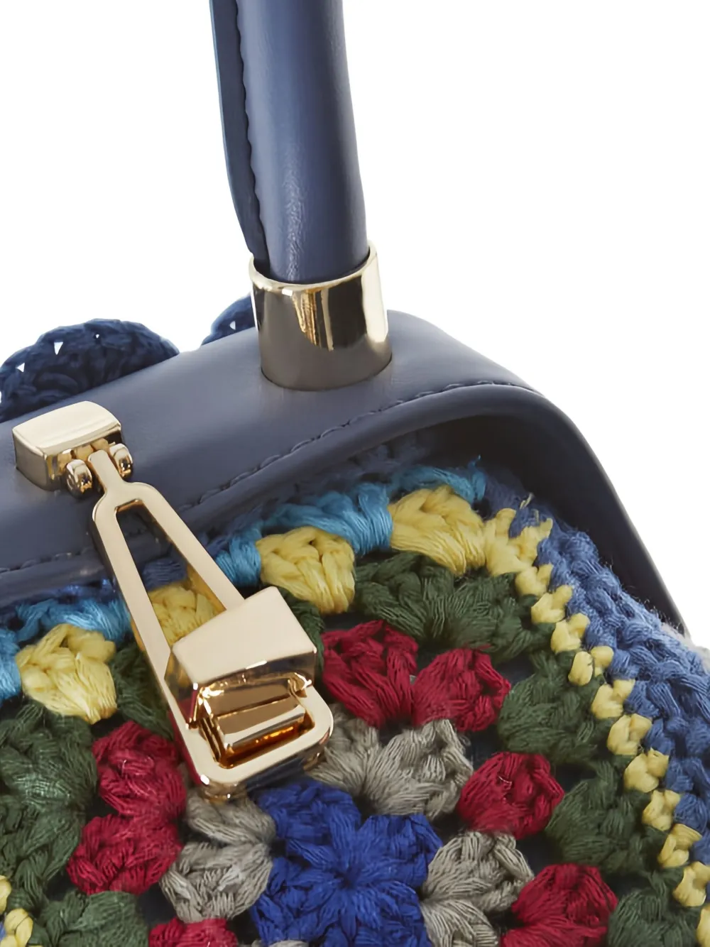 La Milanesa Crochet-knit Tote Bag In Multi