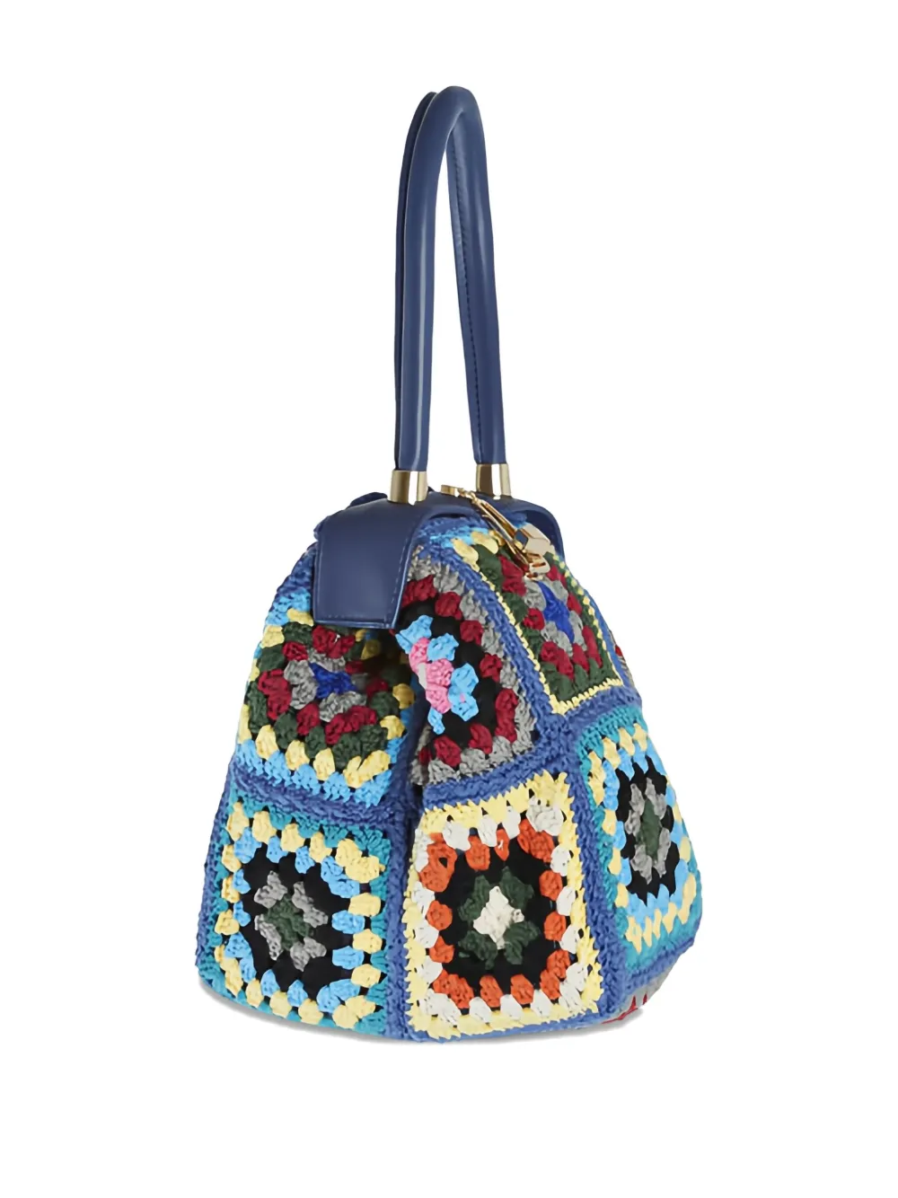 La Milanesa Crochet-knit Tote Bag In Multi