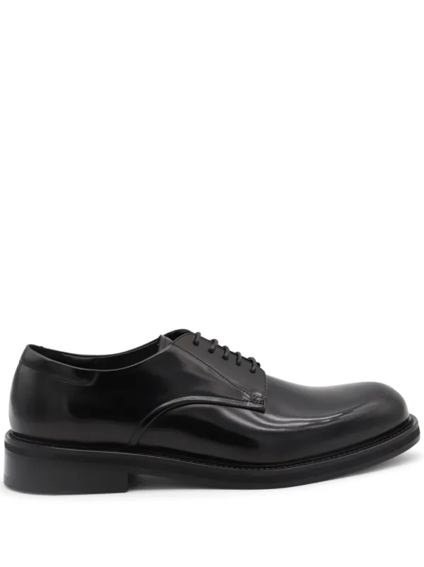 Canali Leather lace up Shoes Black FARFETCH AO