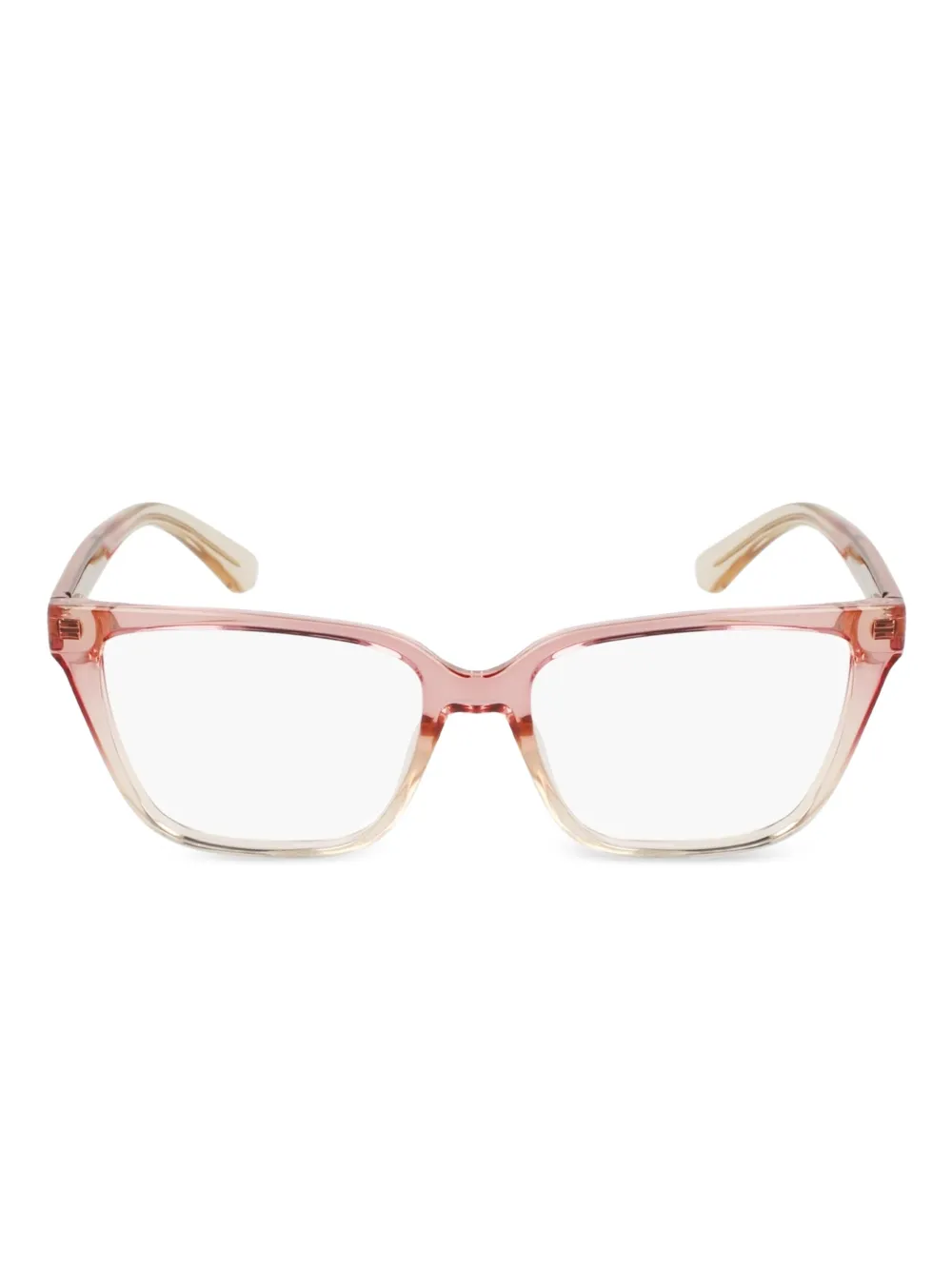 Calvin Klein rectangle-frame ombre-effect glasses | Pink | Image 1