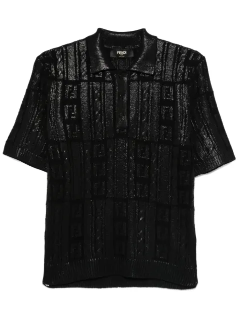 FENDI knitted polo shirt