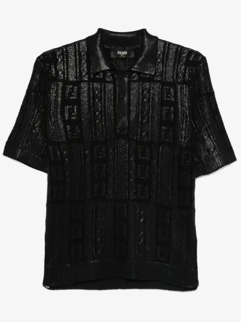 FENDI knitted polo shirt