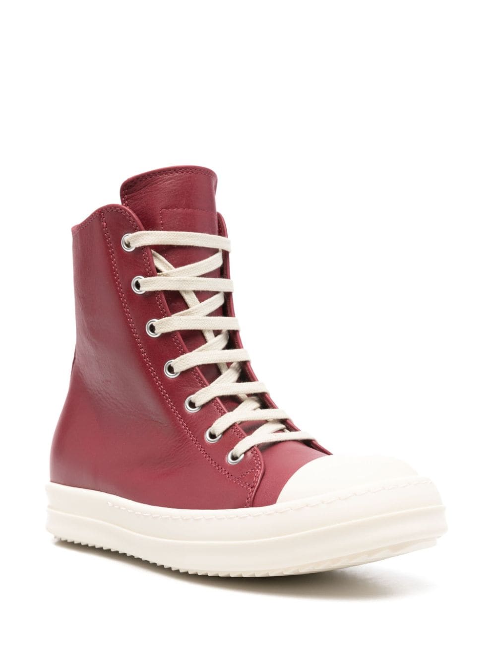 Rick Owens Leren sneakers Rood