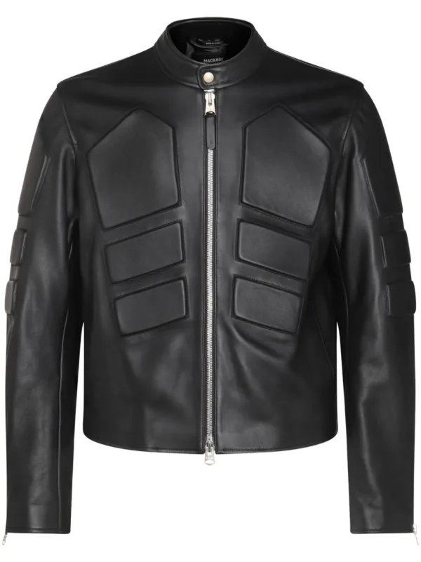 Mackage Panelled Leather Jacket Black FARFETCH AO