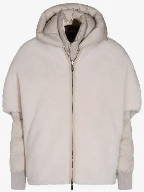 Moorer layered puffer jacket 
