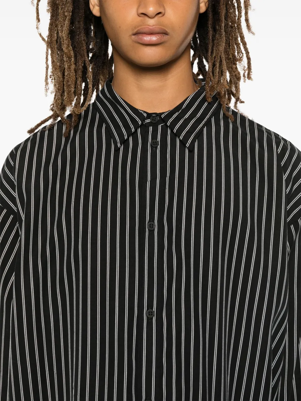 Cheap Balenciaga striped shirt Men