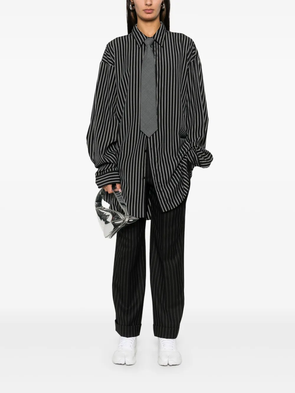 Cheap Balenciaga striped shirt Men