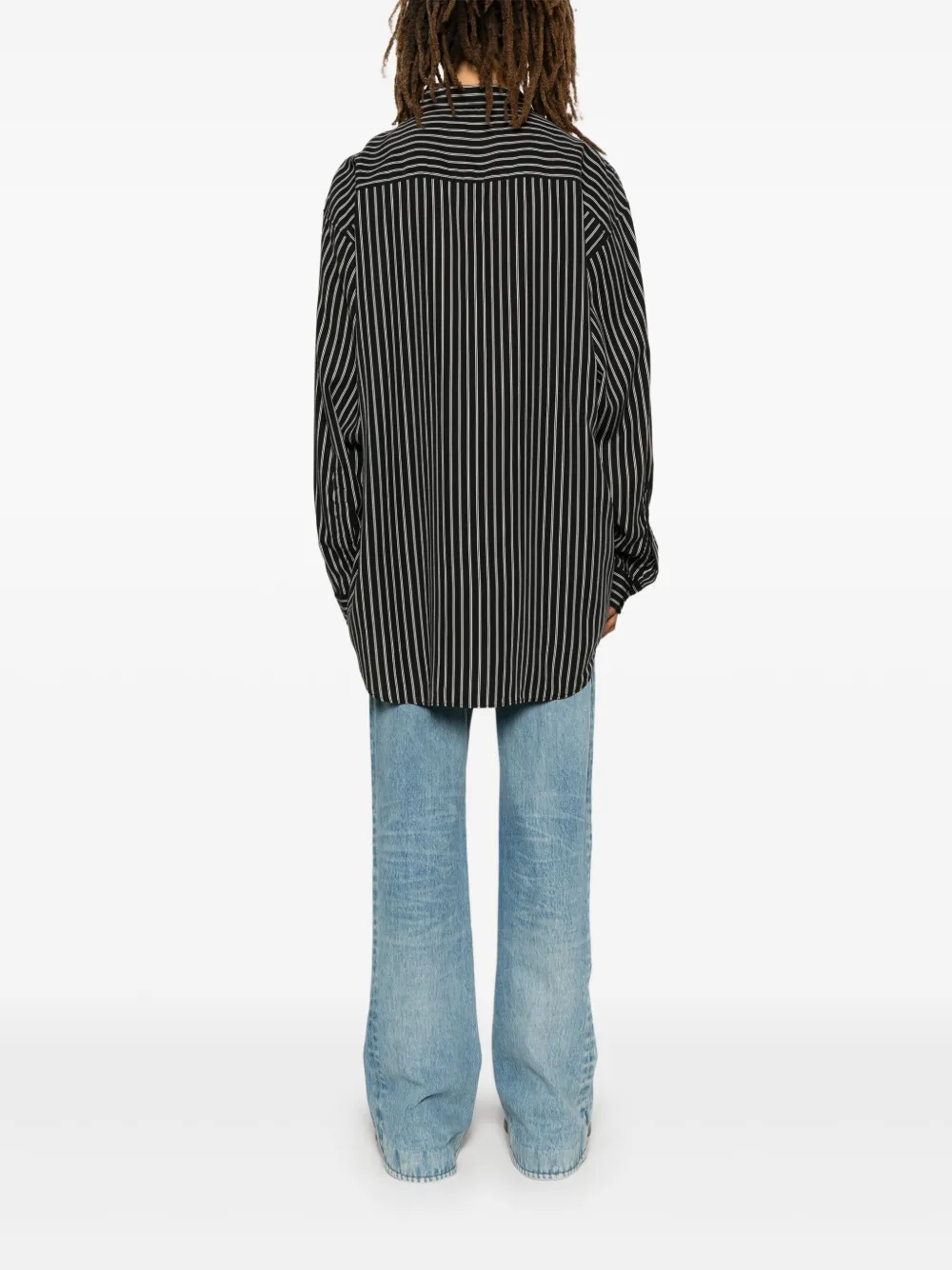 Cheap Balenciaga striped shirt Men