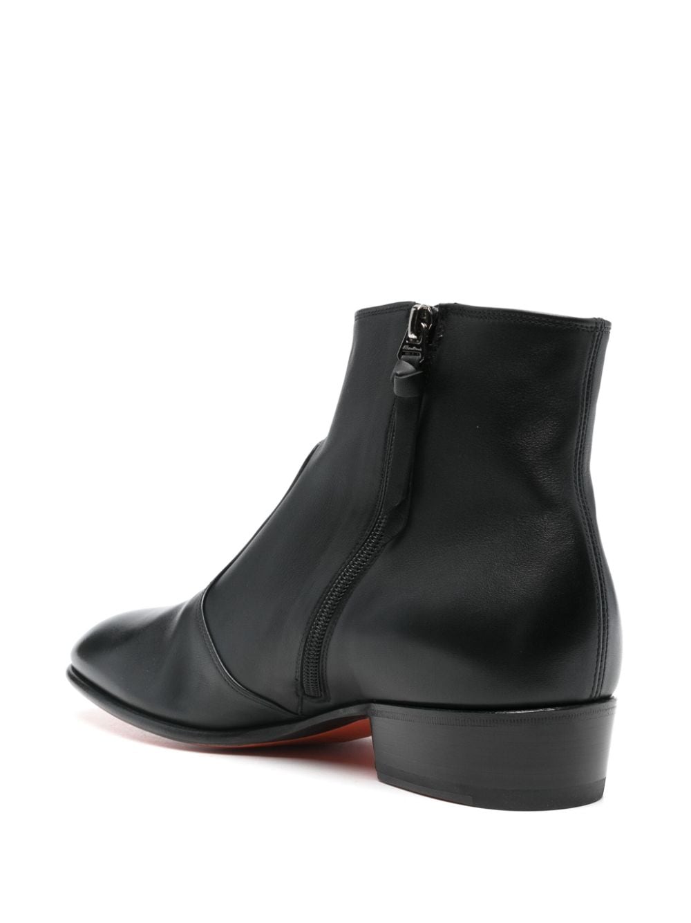 Shop Santoni Ankle Boots In Black