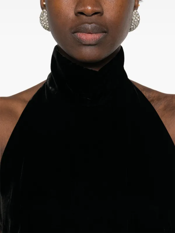ワンピース MAX MARA BLACK ARMIDA MAXI DRESS Max Mara ARMIDA Long dress in sateen velvet | REVERSIBLE