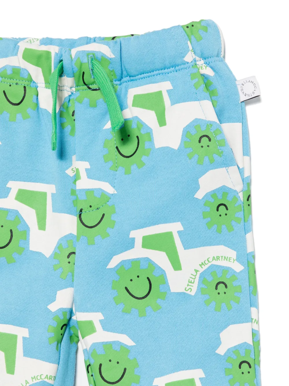 Stella McCartney Kids Trainingsbroek met zonprint Blauw
