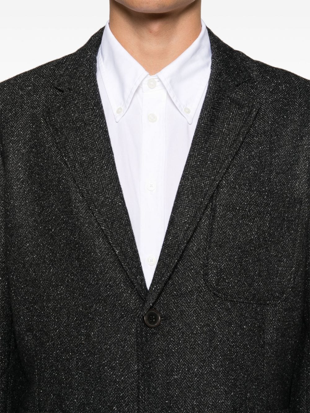 Shop Universal Works Single-breasted Blazer In Black