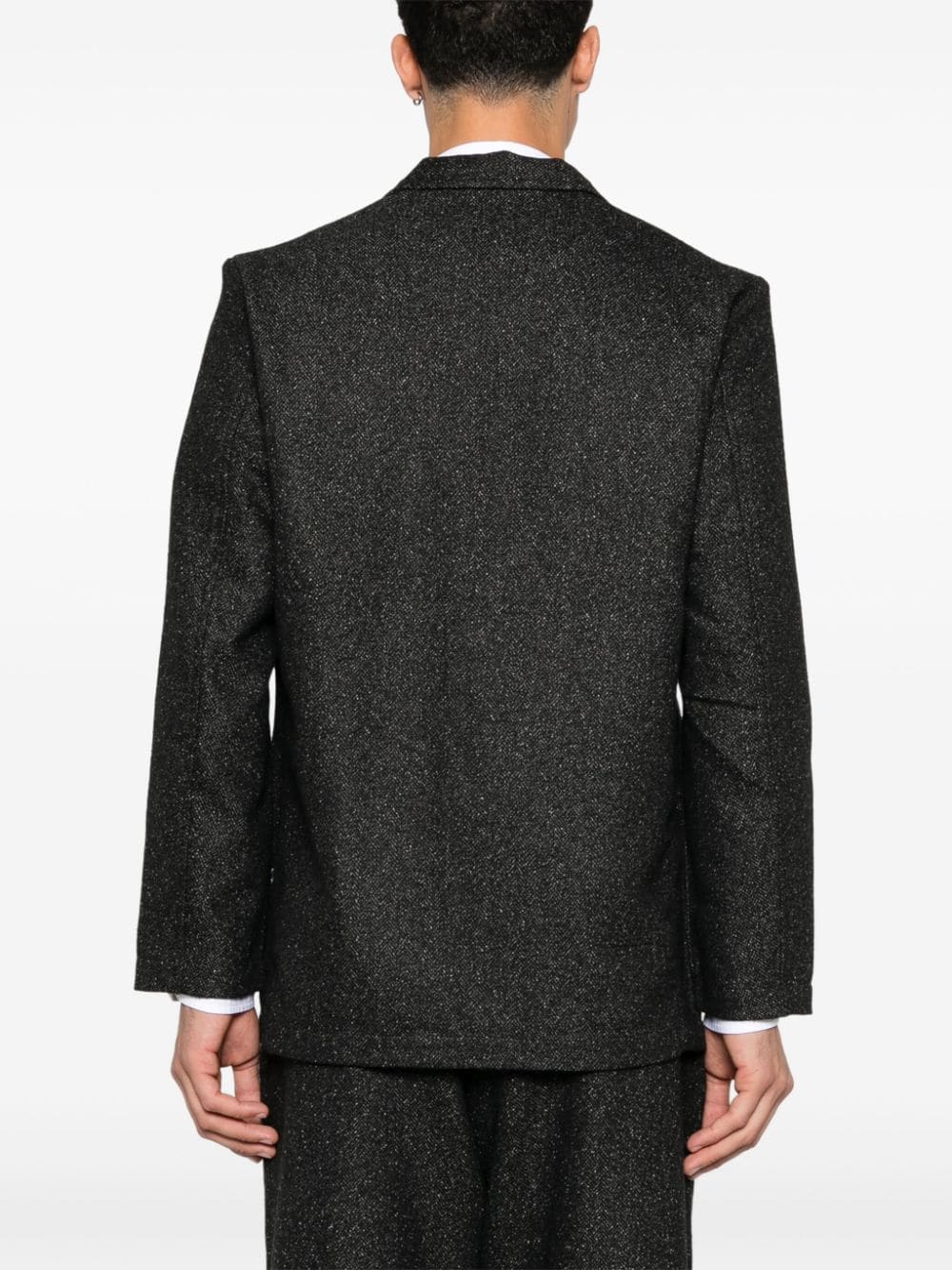 Shop Universal Works Single-breasted Blazer In Black