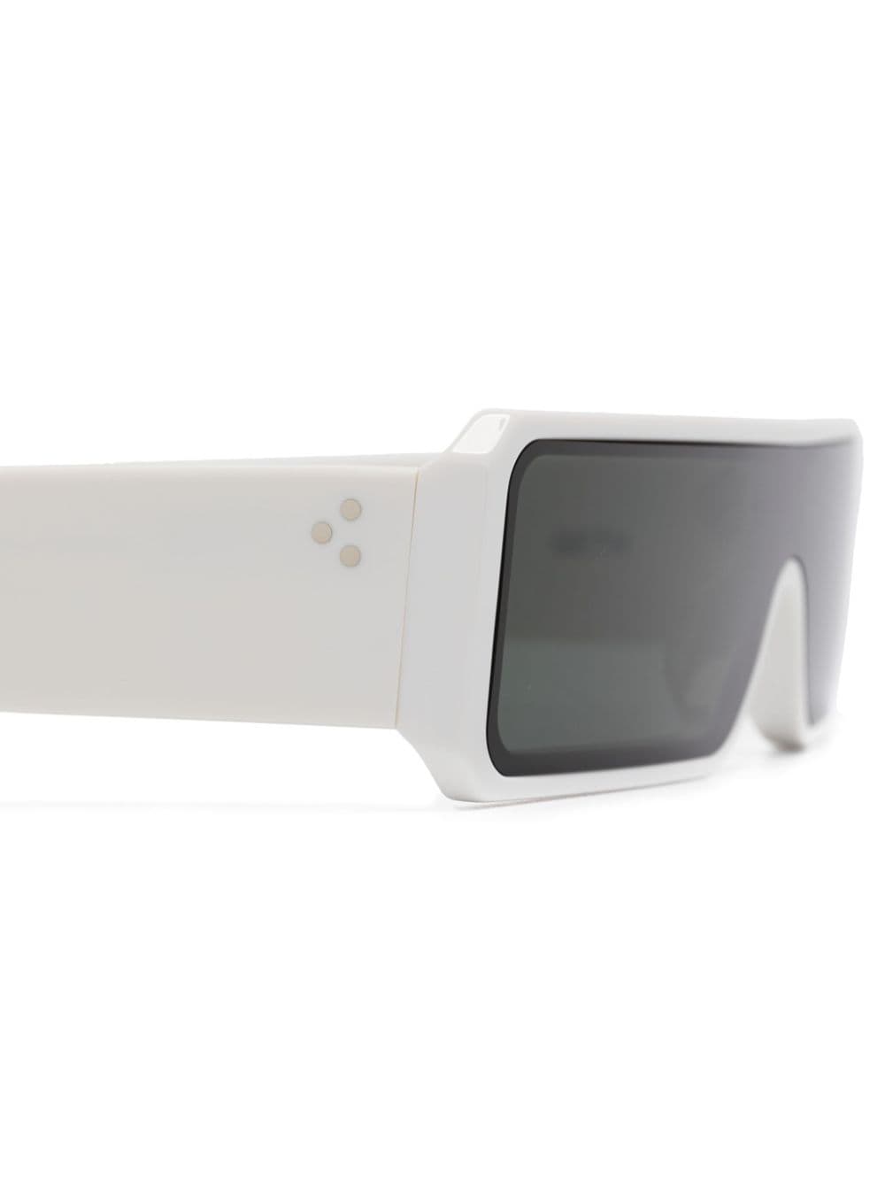 Shop Rick Owens Gethsemane Sunglasses In White