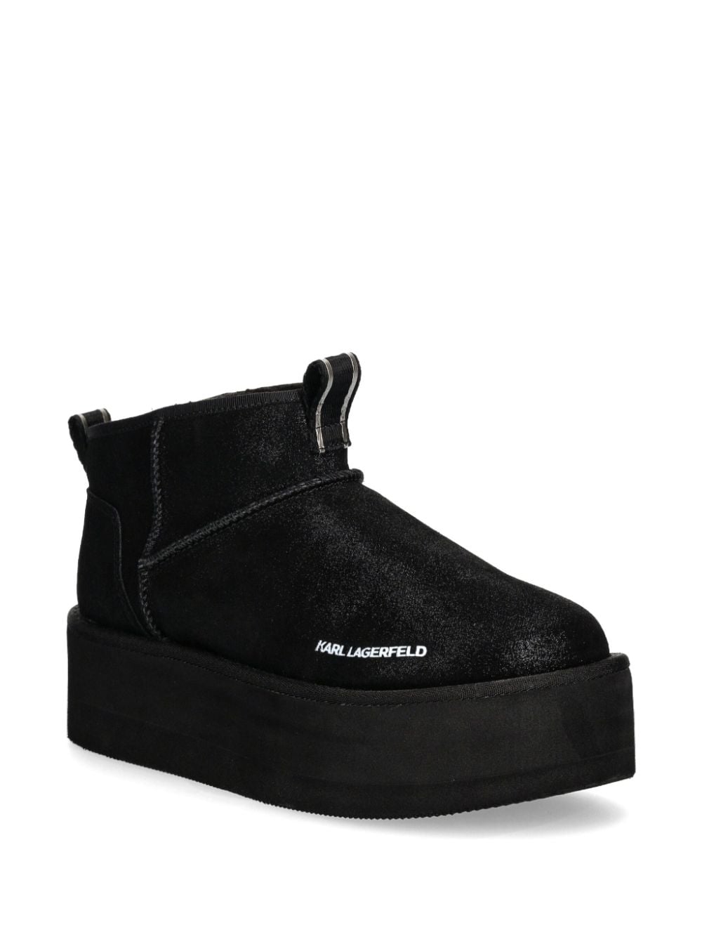 Shop Karl Lagerfeld 60mm Thermo Boots In Schwarz