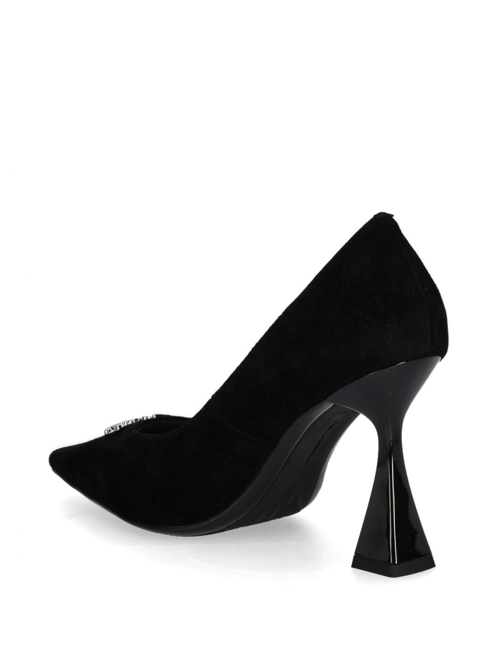 Karl Lagerfeld 90mm logo-plaque pumps Black