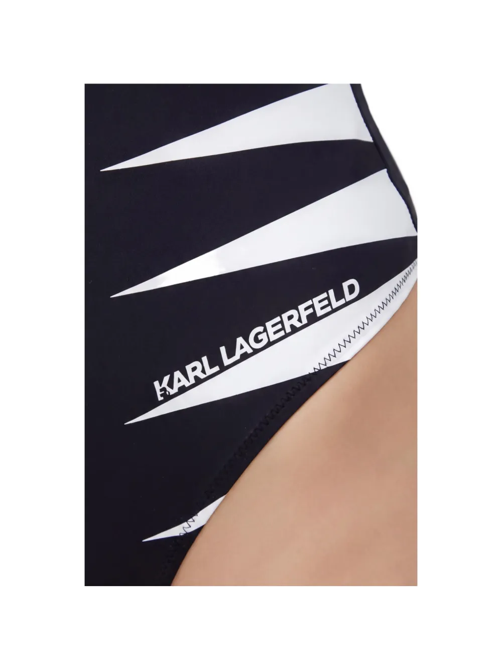 Karl Lagerfeld Badpak met logoprint Zwart
