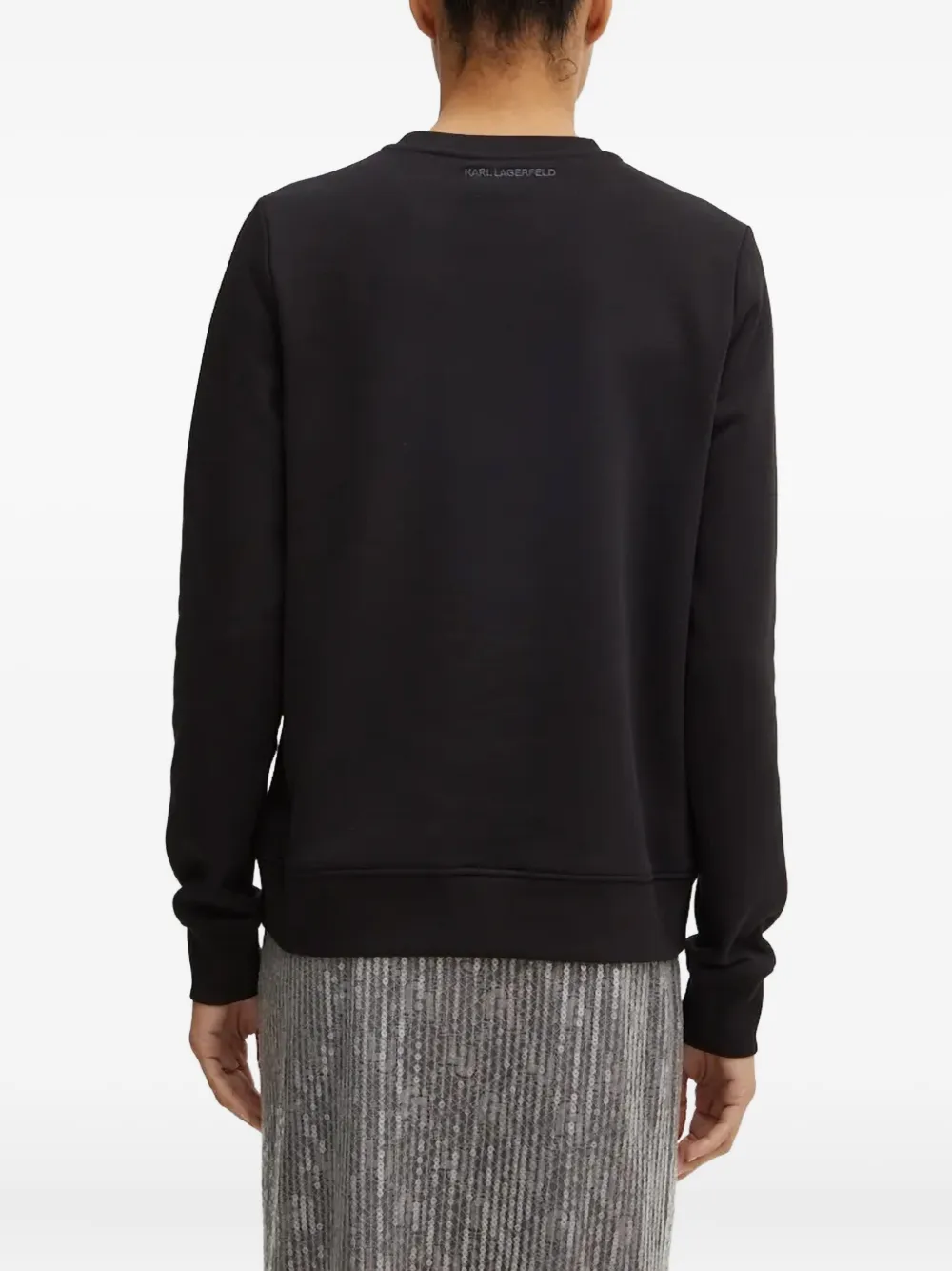 Karl Lagerfeld Sweater met verfraaid detail Zwart