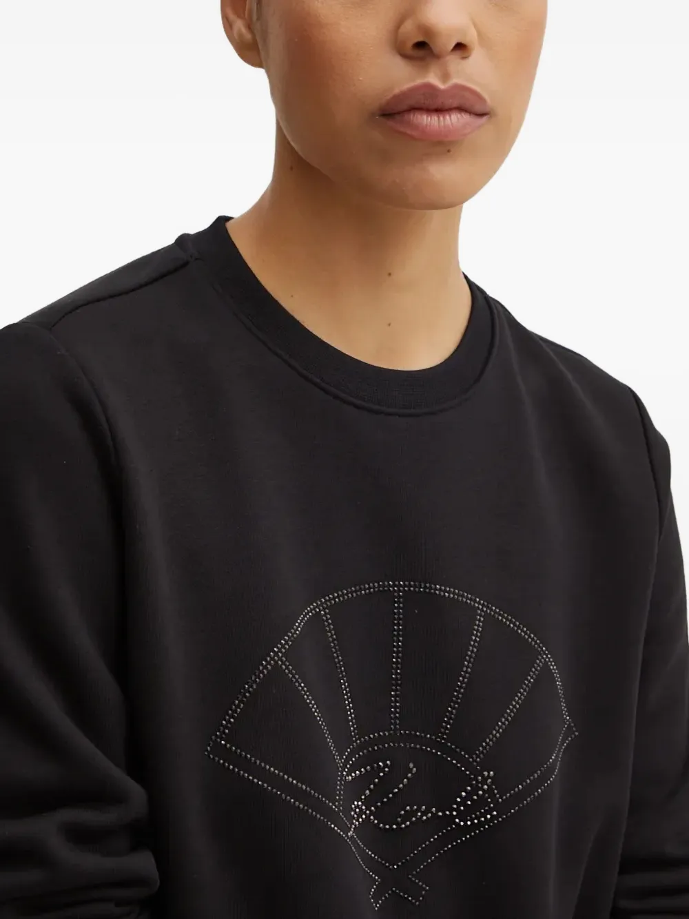 Karl Lagerfeld Sweater met verfraaid detail Zwart