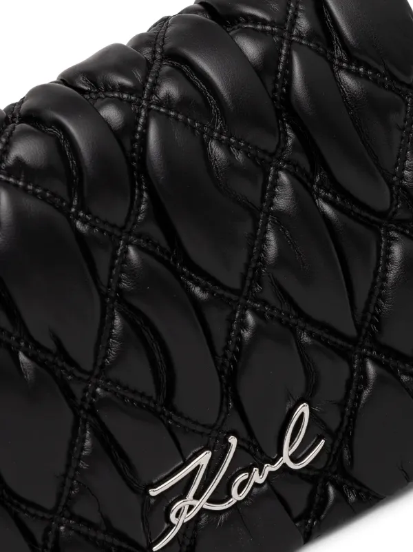 KARL LAGERFELD A2W302051UB 関税送料込 Women's K/SIGNATURE STUDDED SHOULDER BAG by KARL LAGERFELD