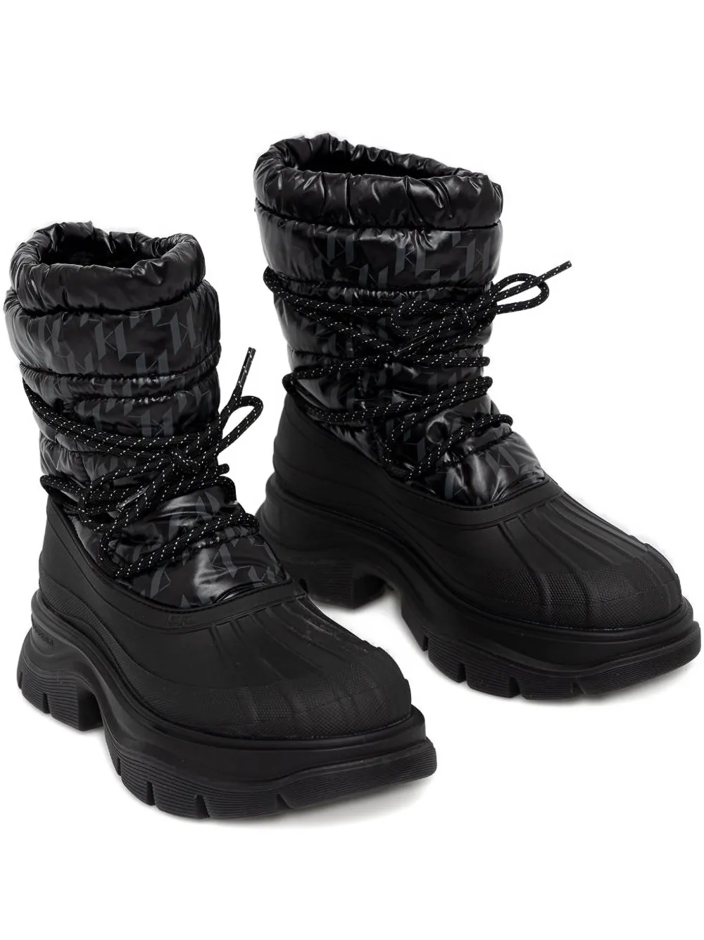 Karl Lagerfeld Luna monogram boots Black