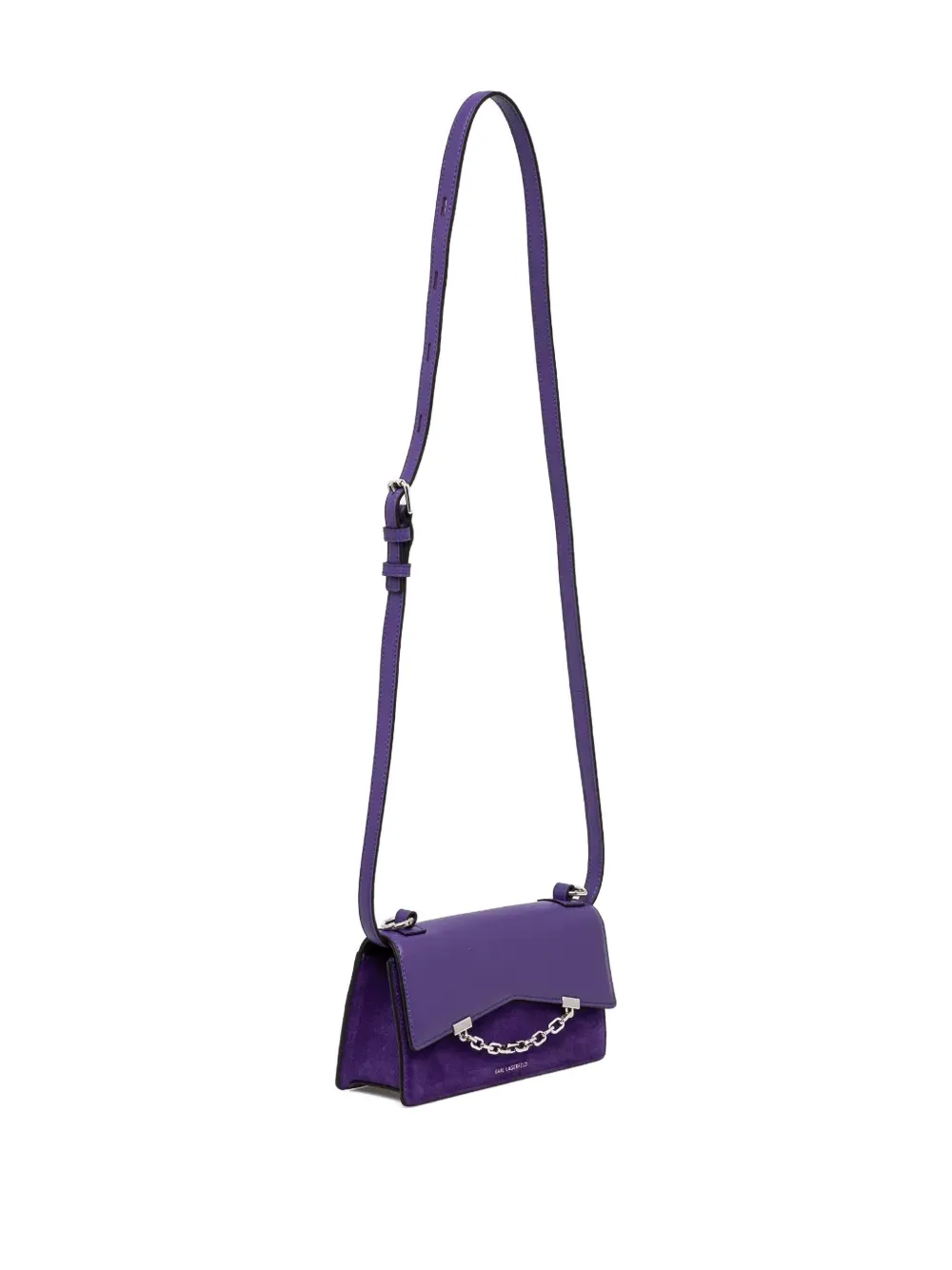 Karl Lagerfeld K Seven crossbodytas met kettingdetail Paars