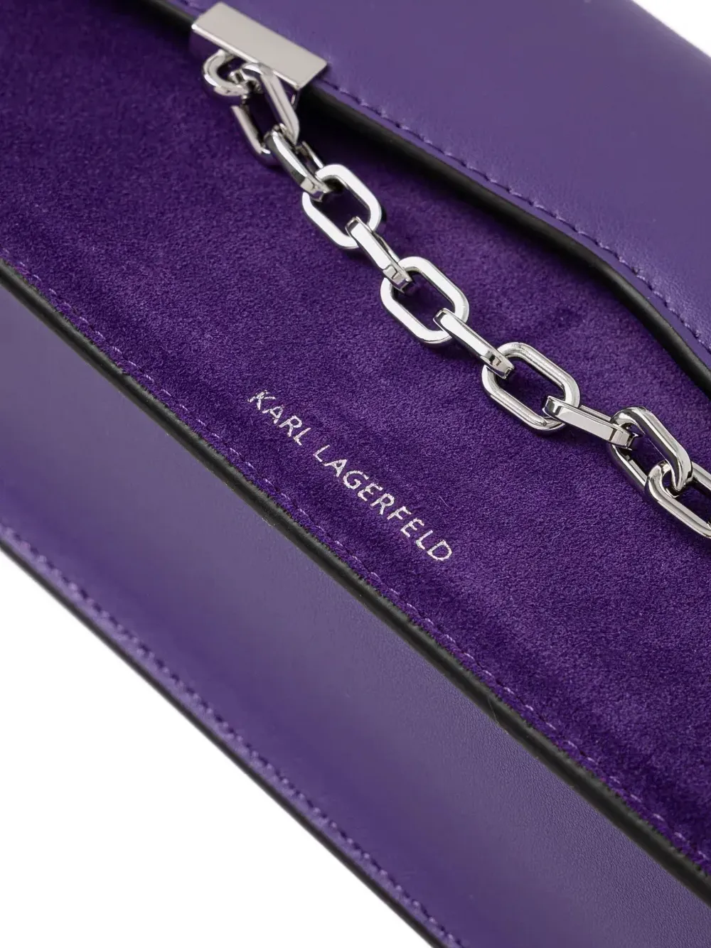 Karl Lagerfeld K Seven crossbodytas met kettingdetail Paars