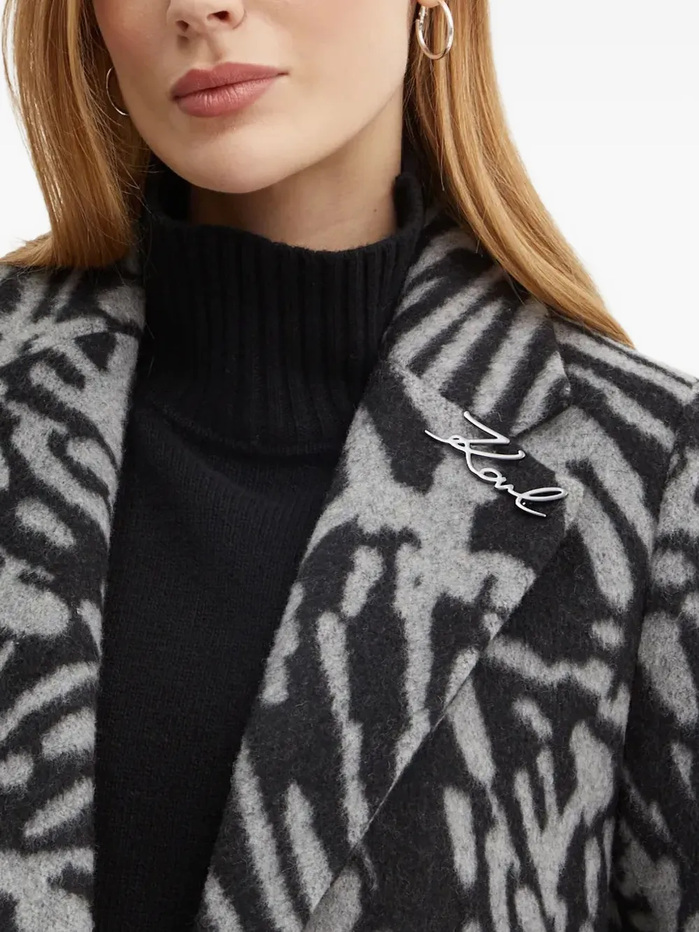 Karl Lagerfeld Jas met patroon Grijs