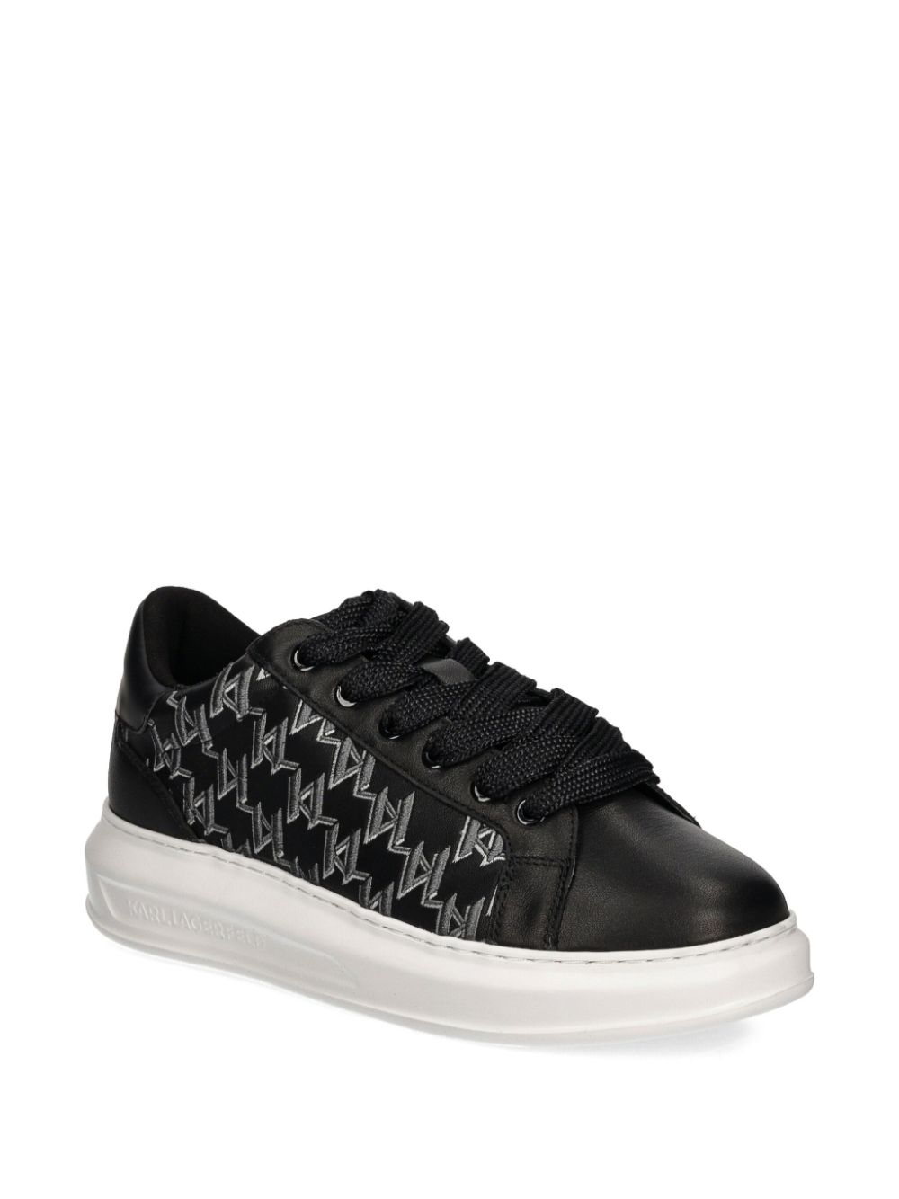 Karl Lagerfeld Sneakers met KL monogramprint Zwart